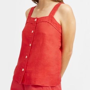 Everlane The Linen Picnic Top size 2